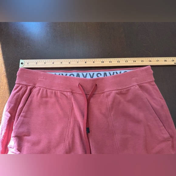 Men's SAXX 3Six Five Joggers Loungewear Pant Clay Red Size M Drawstring Waist - Picture 8 of 11